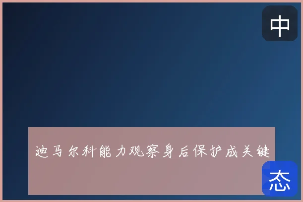 迪马尔科能力观察身后保护成关键